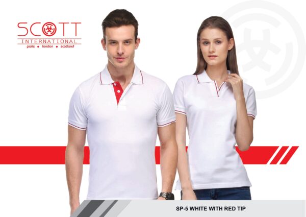 Scoot White with Red Tip T-Shirt